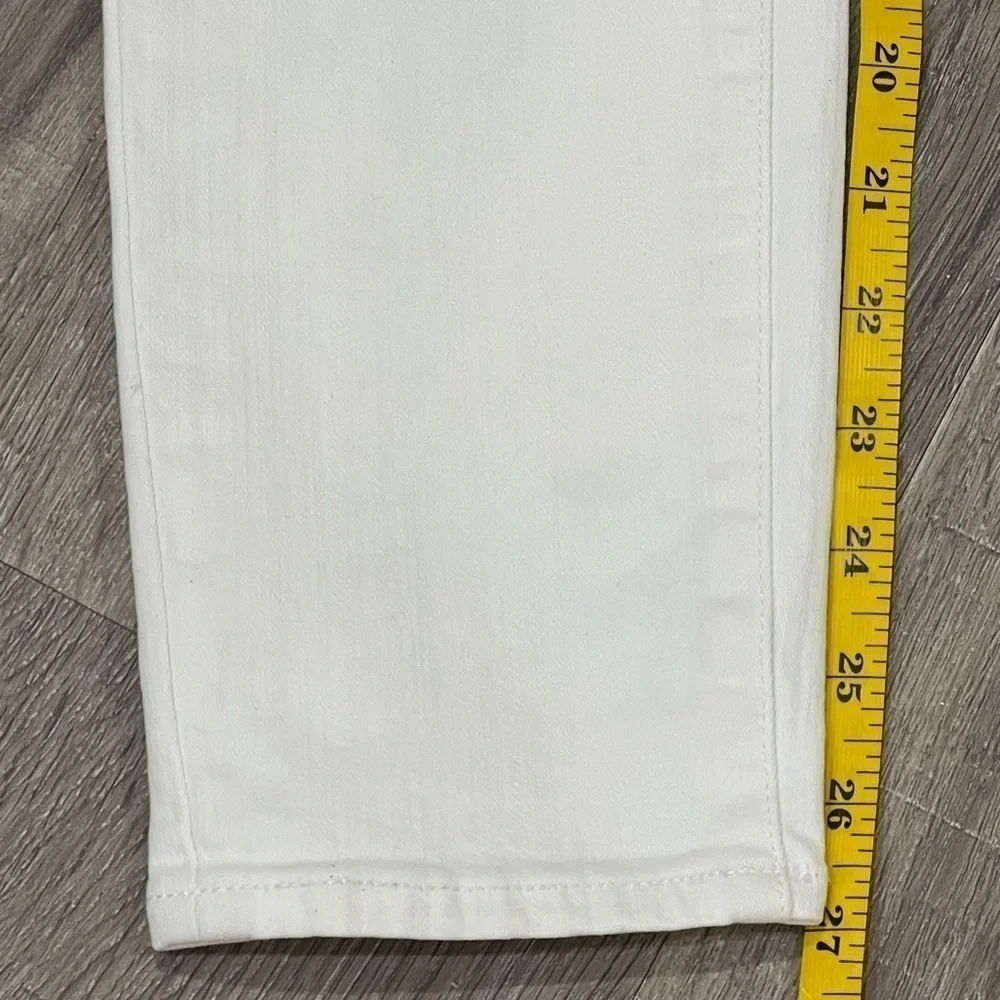 EUC Women’s J. Crew US 26/28 Stretch Classic Staple White Jeans Pants Denim